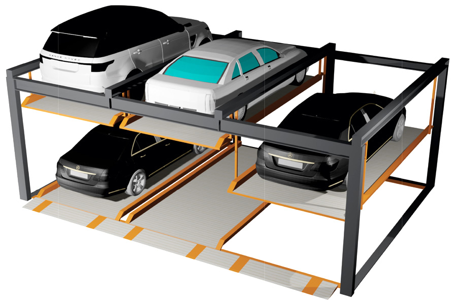 Semi Automatic Hydraulic Parking System